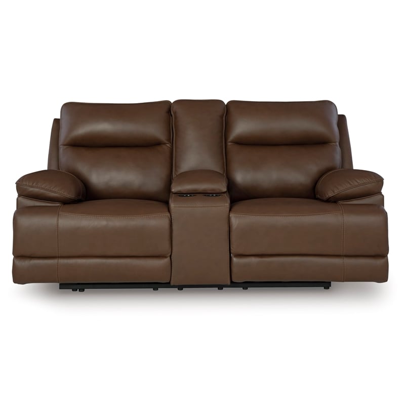 Signature Design by Ashley VonRyan Brown Power Reclining Loveseat
