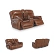 Signature Design by Ashley Healy Pier Brown Power Reclining Loveseat W/ Console