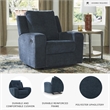 Signature Design by Ashley Danum Blue Recliner