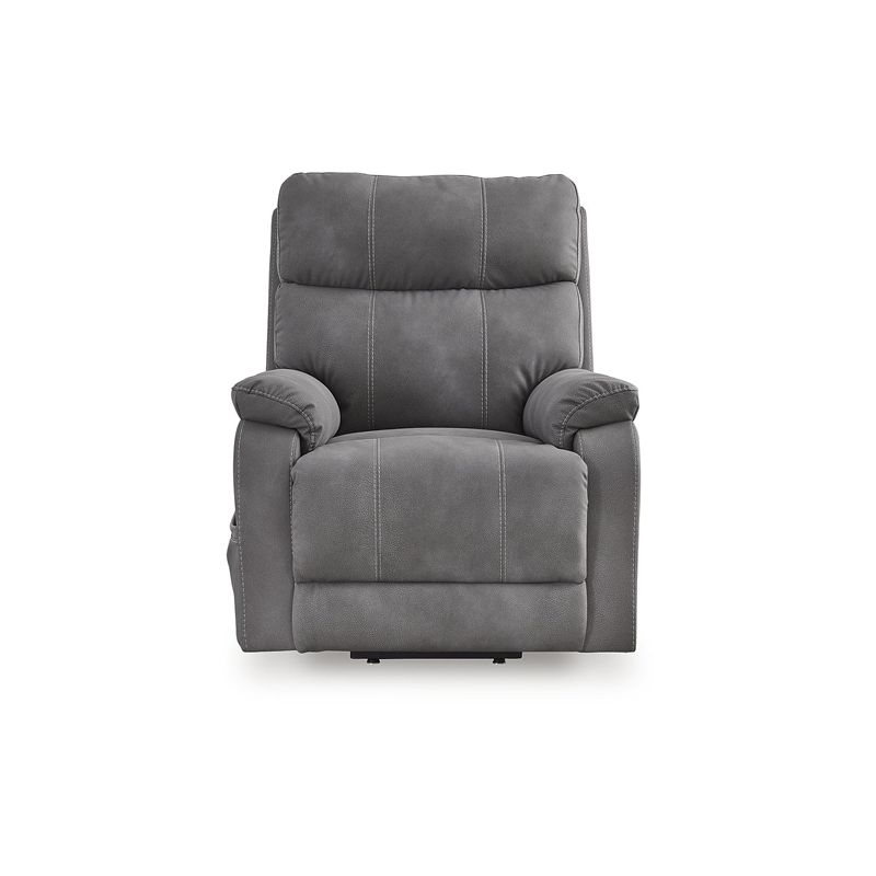 Signature Design by Ashley Next-Gen Durapella Gray Power Lift Recliner