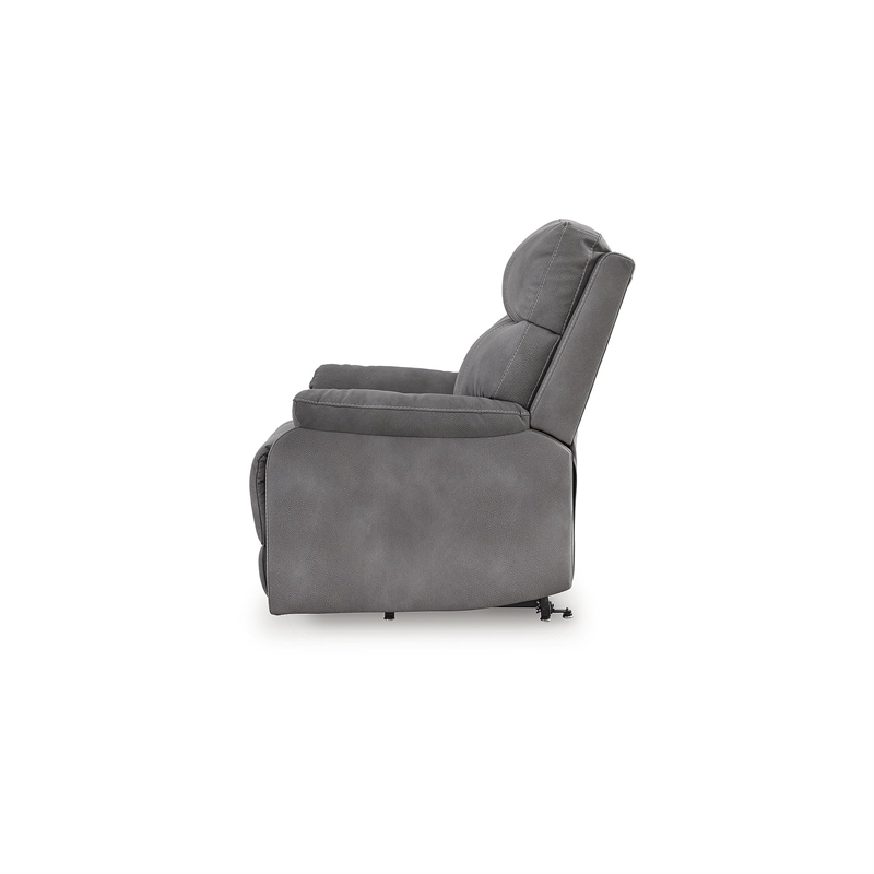 Signature Design by Ashley Next-Gen Durapella Gray Power Lift Recliner