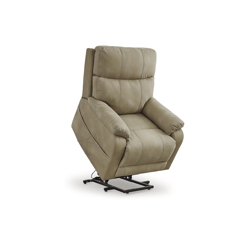 Signature Design by Ashley Next-Gen Durapella Beige Power Lift Recliner