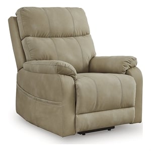 signature design by ashley next-gen durapella beige power lift recliner