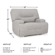 Signature Design by Ashley Furniture Acklen Place Pewter Power Recliner