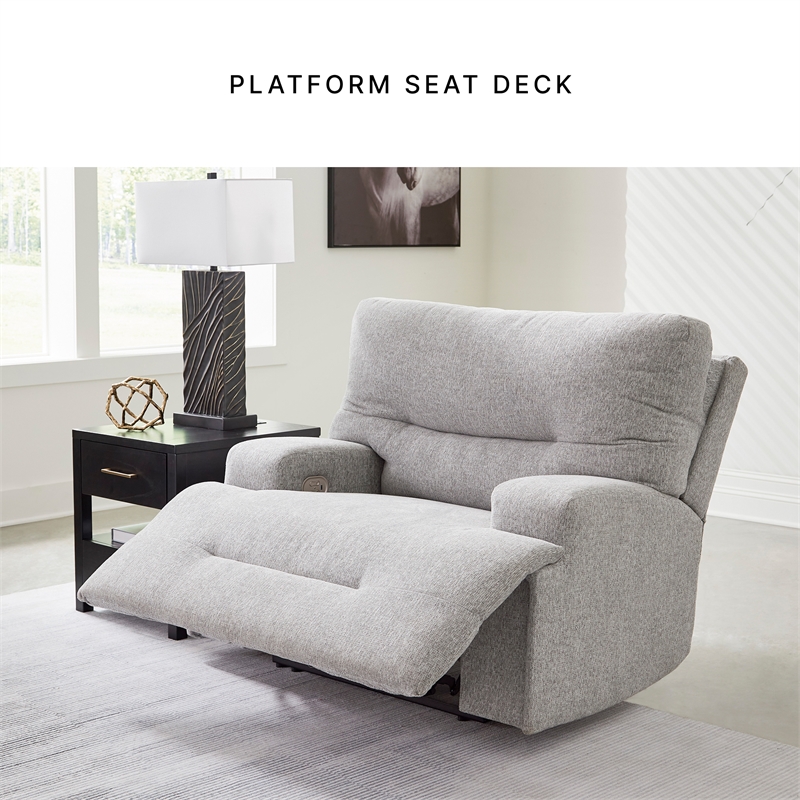 Signature Design by Ashley Furniture Acklen Place Pewter Power Recliner