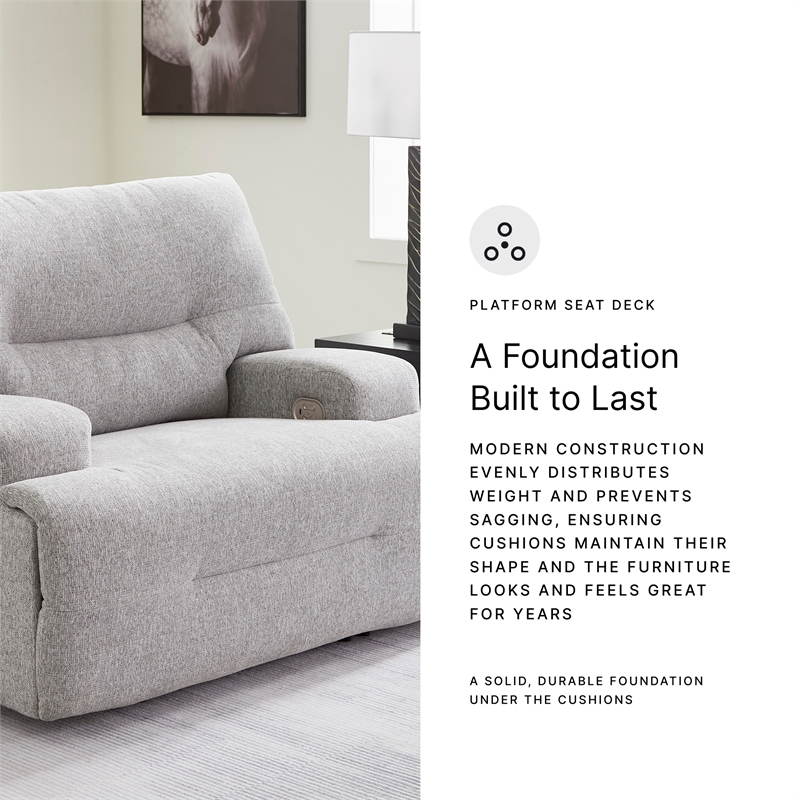 Signature Design by Ashley Furniture Acklen Place Pewter Power Recliner