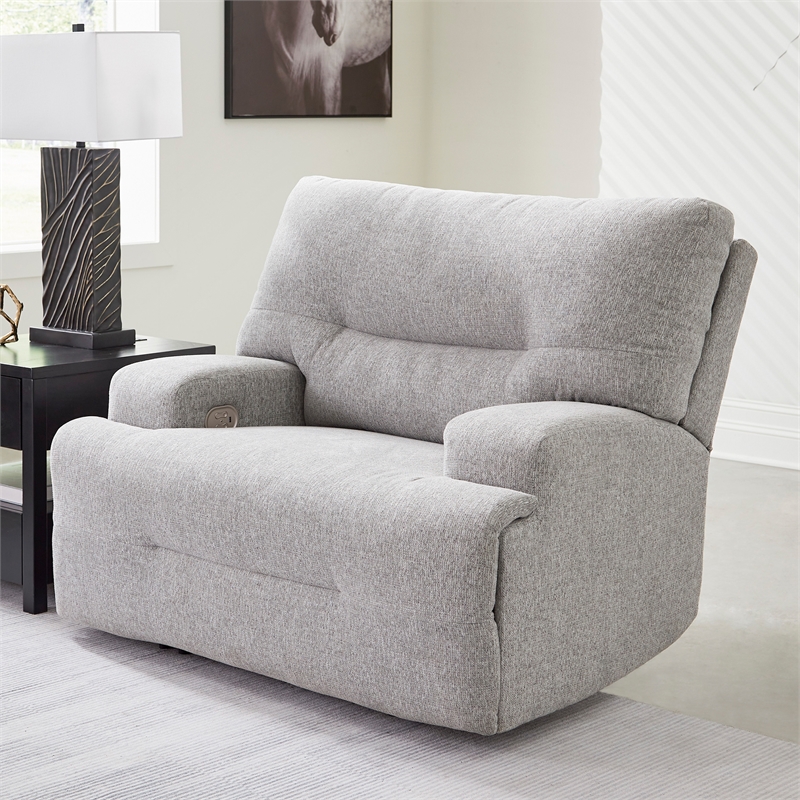 Signature Design by Ashley Furniture Acklen Place Pewter Power Recliner