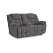 Signature Design by Ashley Furniture Foreside Charcoal Reclining Loveseat
