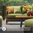 Signature Design by Ashley Furniture Horizon Hall Brown & Green Outdoor Loveseat