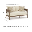 Signature Design by Ashley Furniture Serene Bay Dark Brown Patio Loveseat