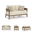 Signature Design by Ashley Furniture Serene Bay Dark Brown Patio Loveseat