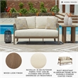 Signature Design by Ashley Furniture Serene Bay Dark Brown Patio Loveseat