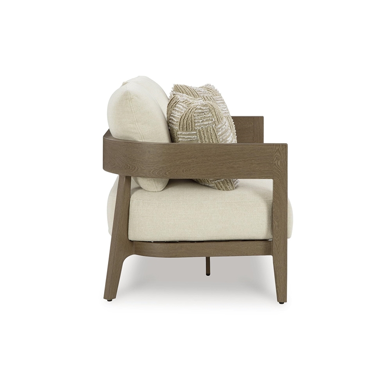 Signature Design by Ashley Furniture Serene Bay Dark Brown Patio Loveseat