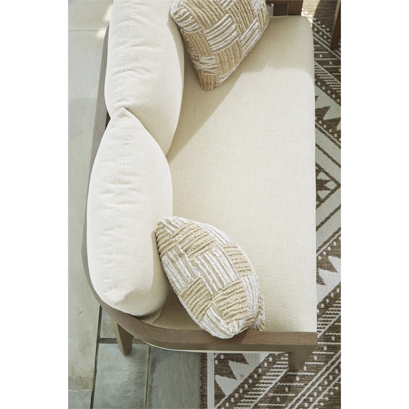 Signature Design by Ashley Furniture Serene Bay Dark Brown Patio Loveseat