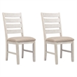 Ashley Skempton Polyester Upholstered Dining Chair Grayish Whitewash