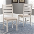 Ashley Skempton Polyester Upholstered Dining Chair Grayish Whitewash