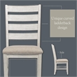 Ashley Skempton Polyester Upholstered Dining Chair Grayish Whitewash