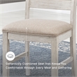 Ashley Skempton Polyester Upholstered Dining Chair Grayish Whitewash