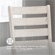 Ashley Skempton Polyester Upholstered Dining Chair Grayish Whitewash