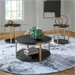 Signature Design by Ashley Shylore Black Table - Set of 3