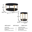 Signature Design by Ashley Shylore Black Table - Set of 3