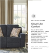 Signature Design by Ashley Danum Blue Reclining Loveseat
