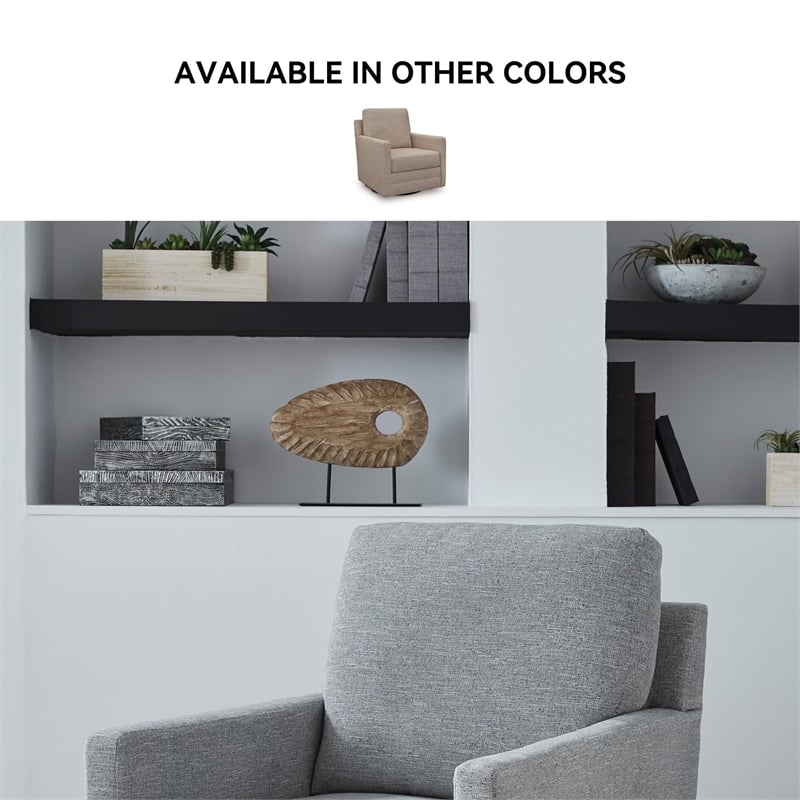 Signature Design by Ashley Freybourne Next-Gen Nuvella Gray Swivel Accent Chair