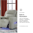Signature Design by Ashley Broad Cove Light Gray Power Recliner