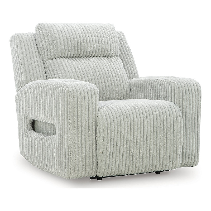 Signature Design by Ashley Broad Cove Light Gray Power Recliner
