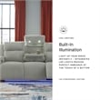 Signature Design by Ashley Broad Cove Light Gray Power Reclining Sofa