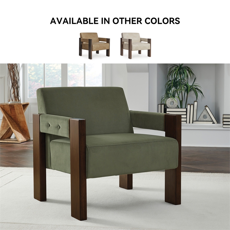 Signature Design by Ashley Adlanlock Green Accent Chair