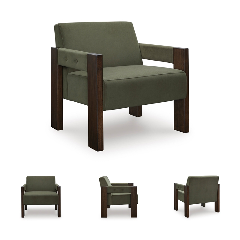 Signature Design by Ashley Adlanlock Green Accent Chair