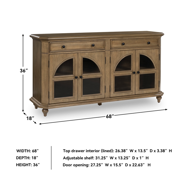 Signature Design by Ashley Barlomore Brown Accent Cabinet