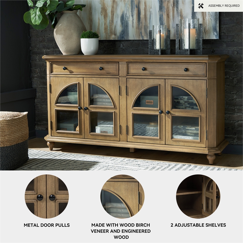 Signature Design by Ashley Barlomore Brown Accent Cabinet
