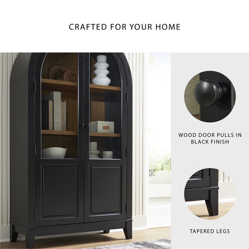 Signature Design by Ashley Dagandale Black Accent Cabinet