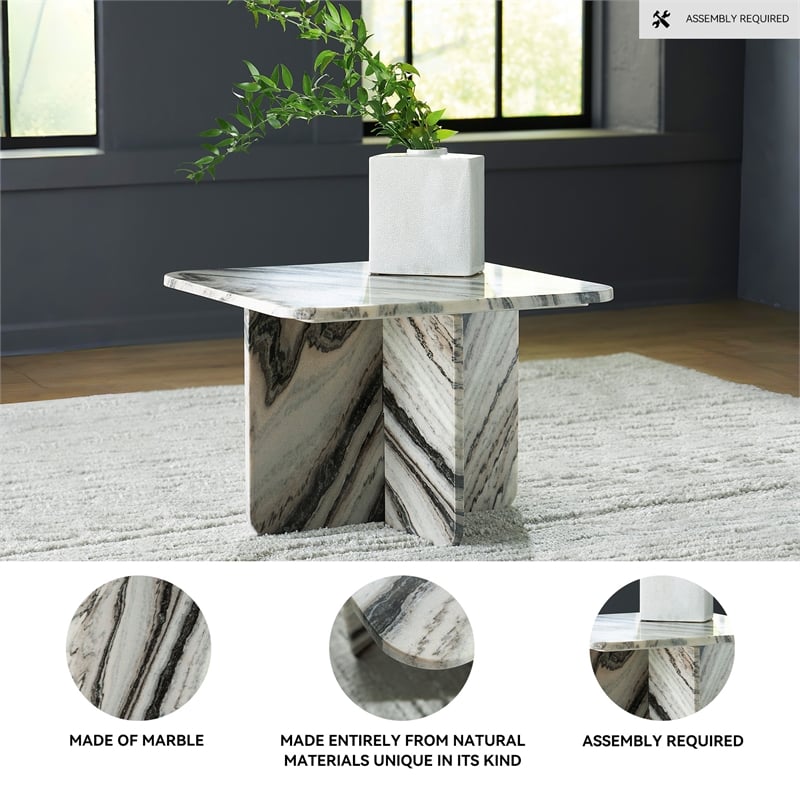 Signature Design by Ashley Baretton Gray Accent Coffee Table
