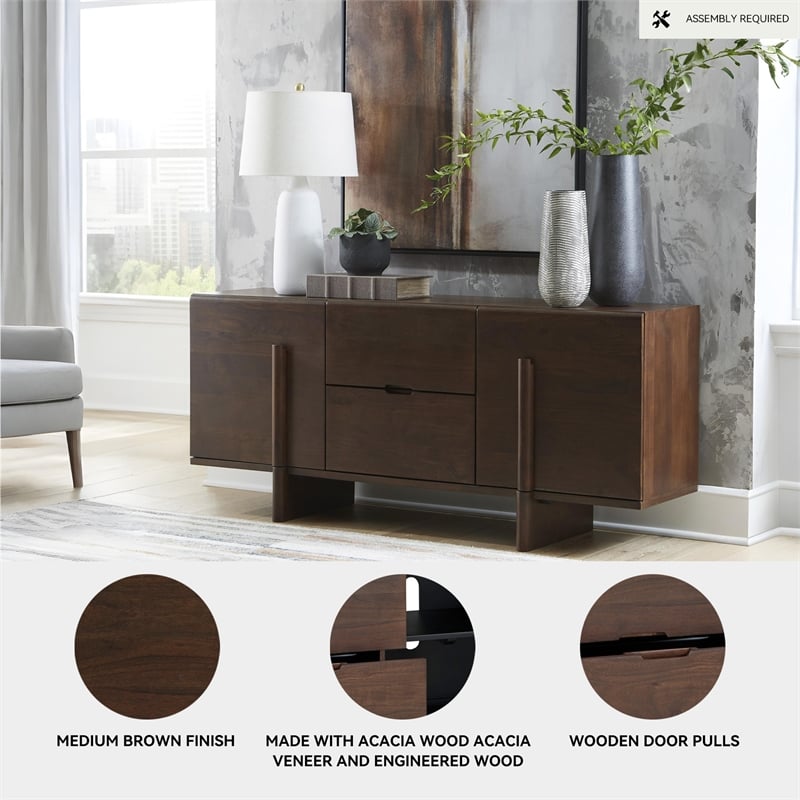 Signature Design by Ashley Kydler Wood Accent Cabinet in Brown