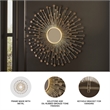 Signature Design by Ashley Morwenna Gold Accent Mirror