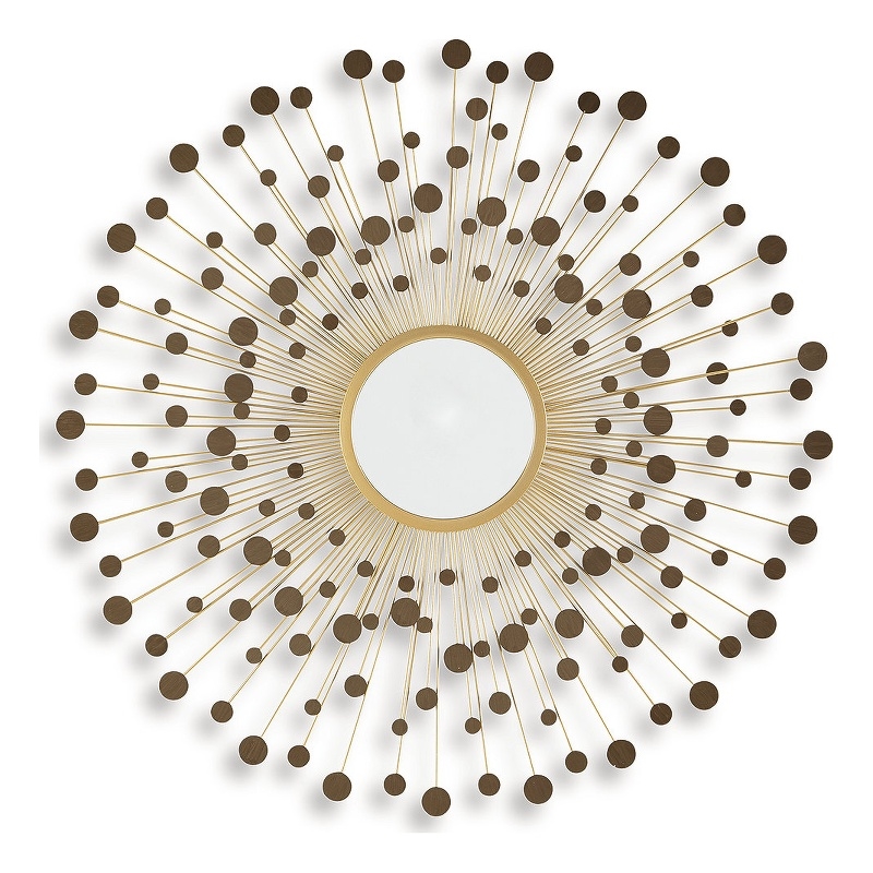 Signature Design by Ashley Morwenna Gold Accent Mirror