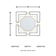 Signature Design by Ashley Oceanal Gold Accent Mirror