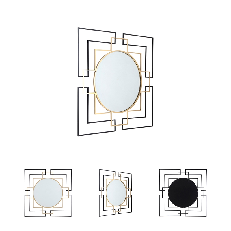 Signature Design by Ashley Oceanal Gold Accent Mirror
