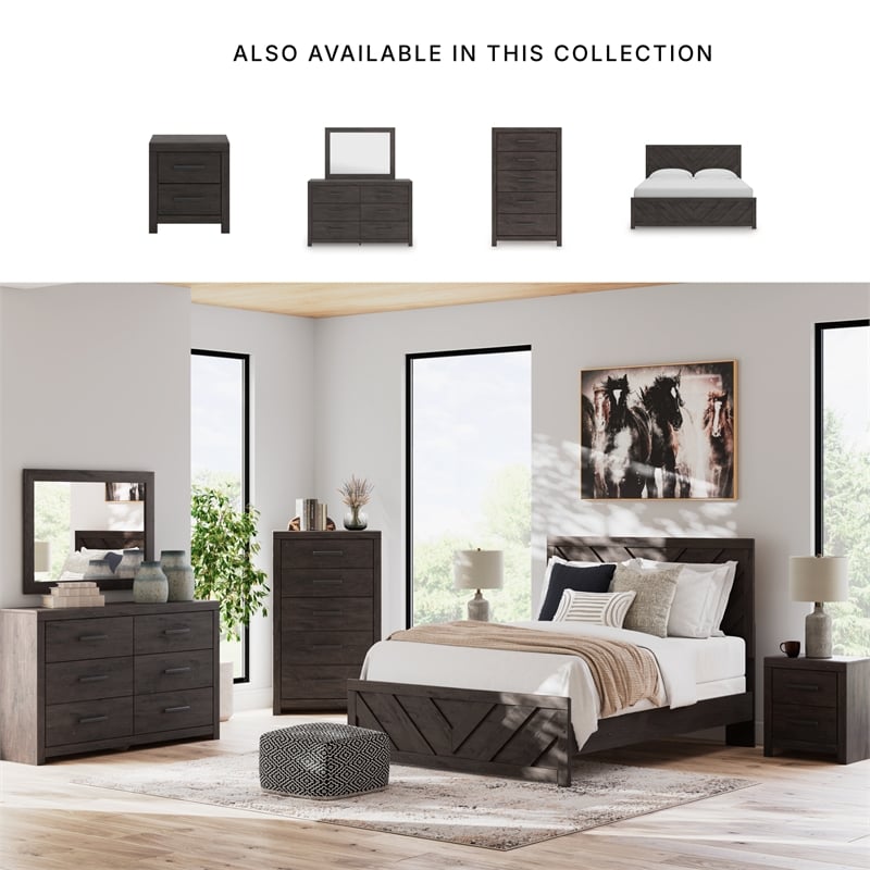Signature Design by Ashley Prendonea Dark Gray Dresser