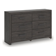 Signature Design by Ashley Prendonea Dark Gray Dresser