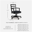Signature Design by Ashley Wildenauer Black Home Office Desk Chair