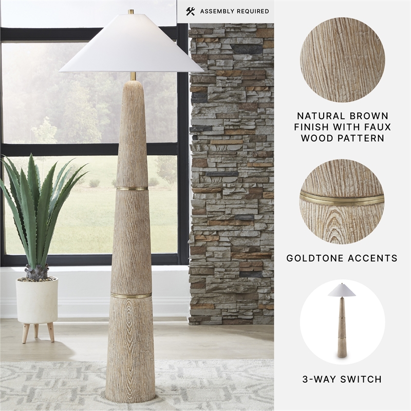 Signature Design by Ashley Gasparleigh Brown Floor Lamp