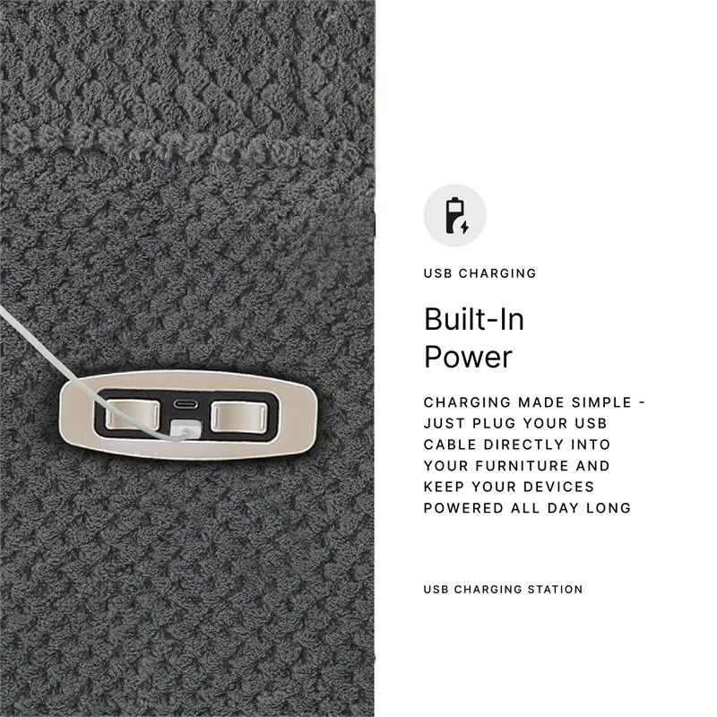 Signature Design by Ashley Free Wake Gray Power Recliner