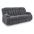Signature Design by Ashley Free Wake Gray Power Reclining Sofa