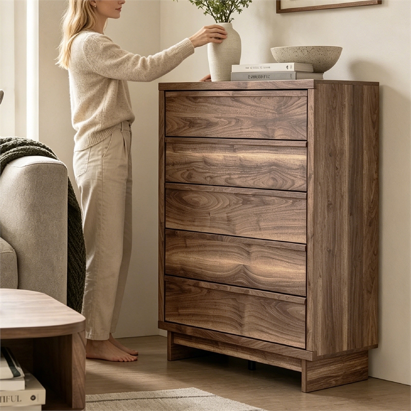 Signature Design by Ashley Darcalli Brown Wide Chest of Drawers