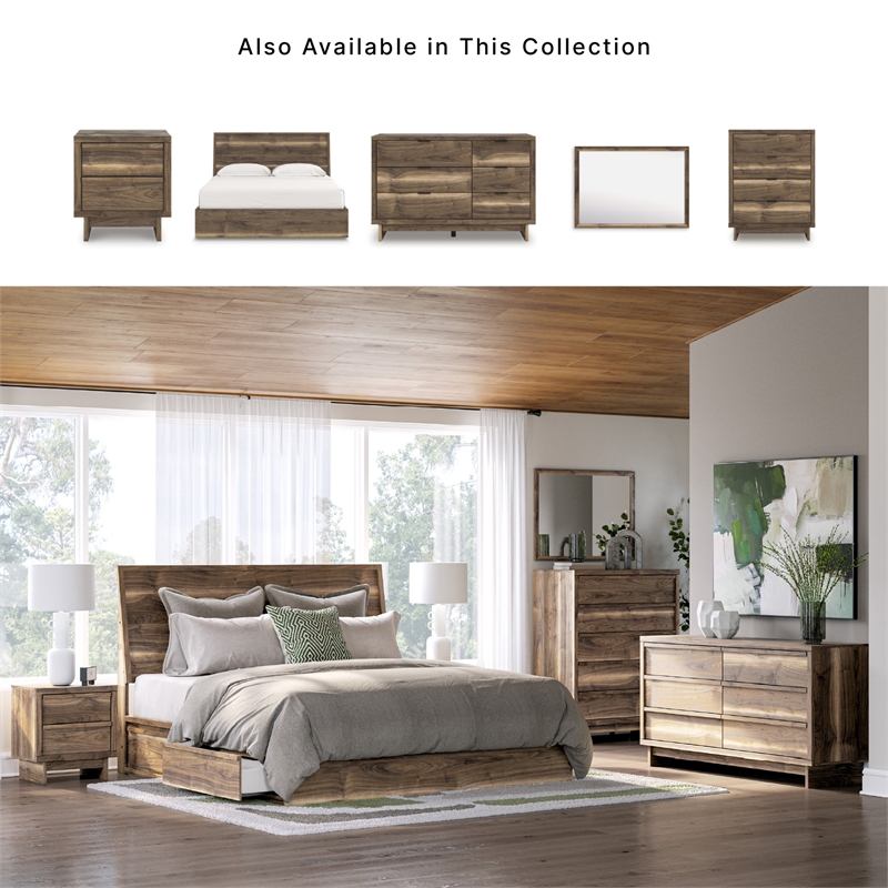 Signature Design by Ashley Darcalli Brown Wide Chest of Drawers