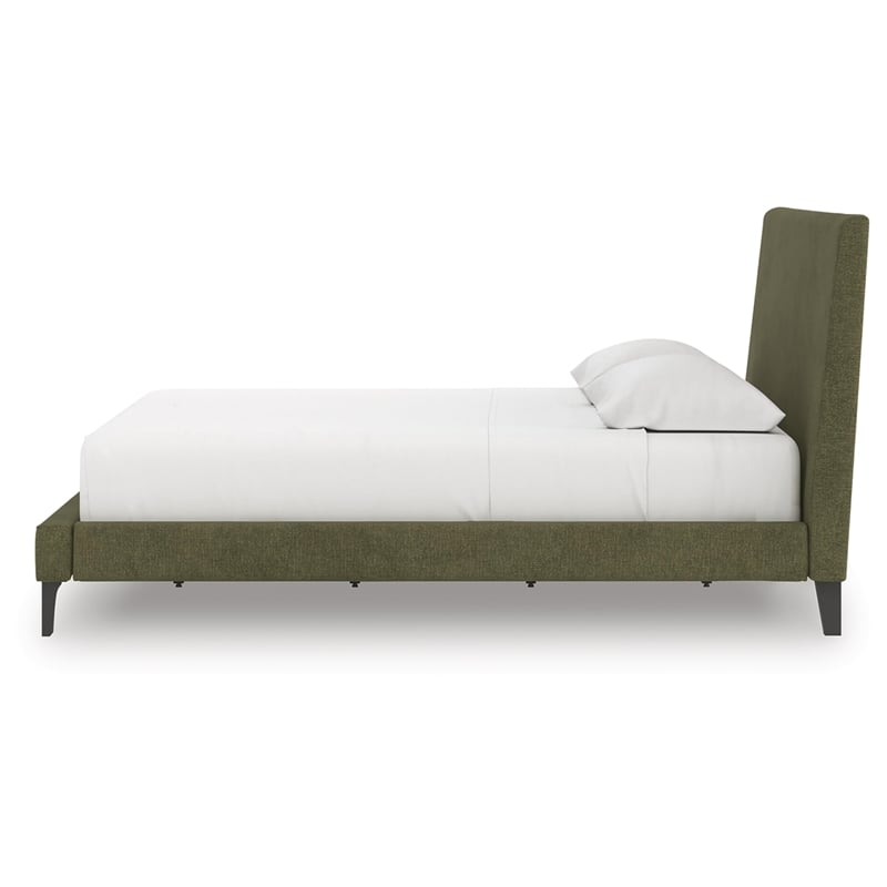 Signature Design by Ashley Darcalli Green King Upholstered Bed with Roll Slats